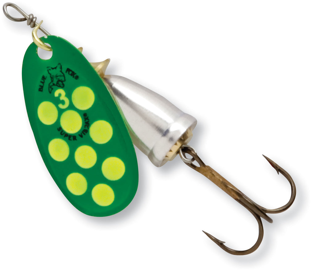 Blue Fox UV Classic Vibrax Spinner 6 - Premium Fishing Lure for Trout, Salmon, Bass - High Visibility UV Coating - Perfect for Freshwater & Saltwater Fishing