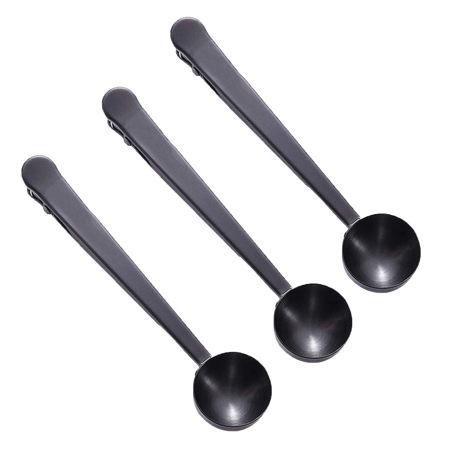 Premium Stainless Steel Coffee Scoop with Long Handle & Sealing Clip - Perfect for Measuring Coffee, Tea, Protein Powder & Instant Drinks - Ideal Kitchen Tool for Home Baristas & Food Storage