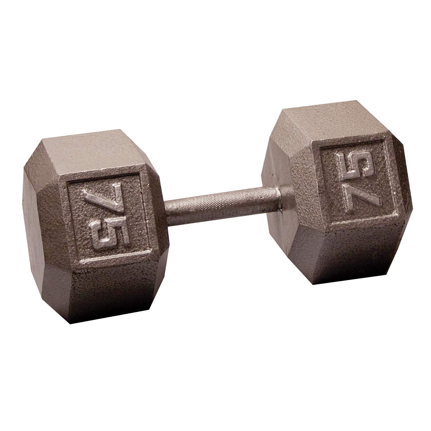 Body-Solid Cast Iron Hexagon Dumbbell Set - Adjustable Hand Weights for Men & Women - Strength Training & Bodybuilding Equipment for Home Gym - Perfect for Weight Lifting, CrossFit & Fitness Workouts