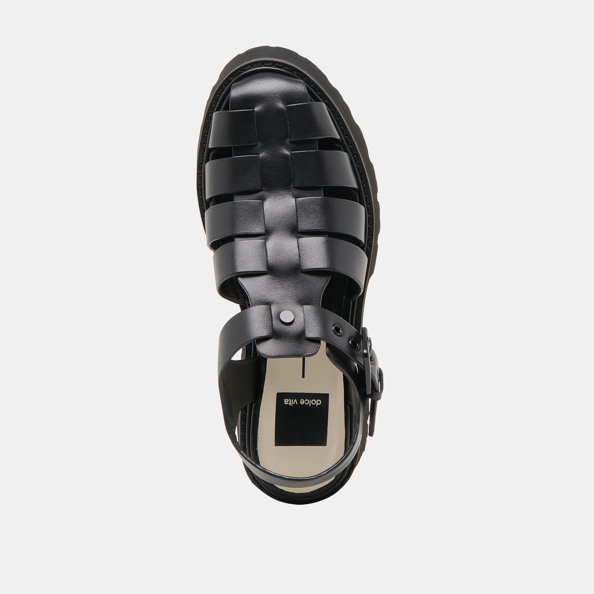 LASLY Women's Black Leather Tonal Sandals - Comfortable & Stylish for Summer, Beach, and Casual Outings
