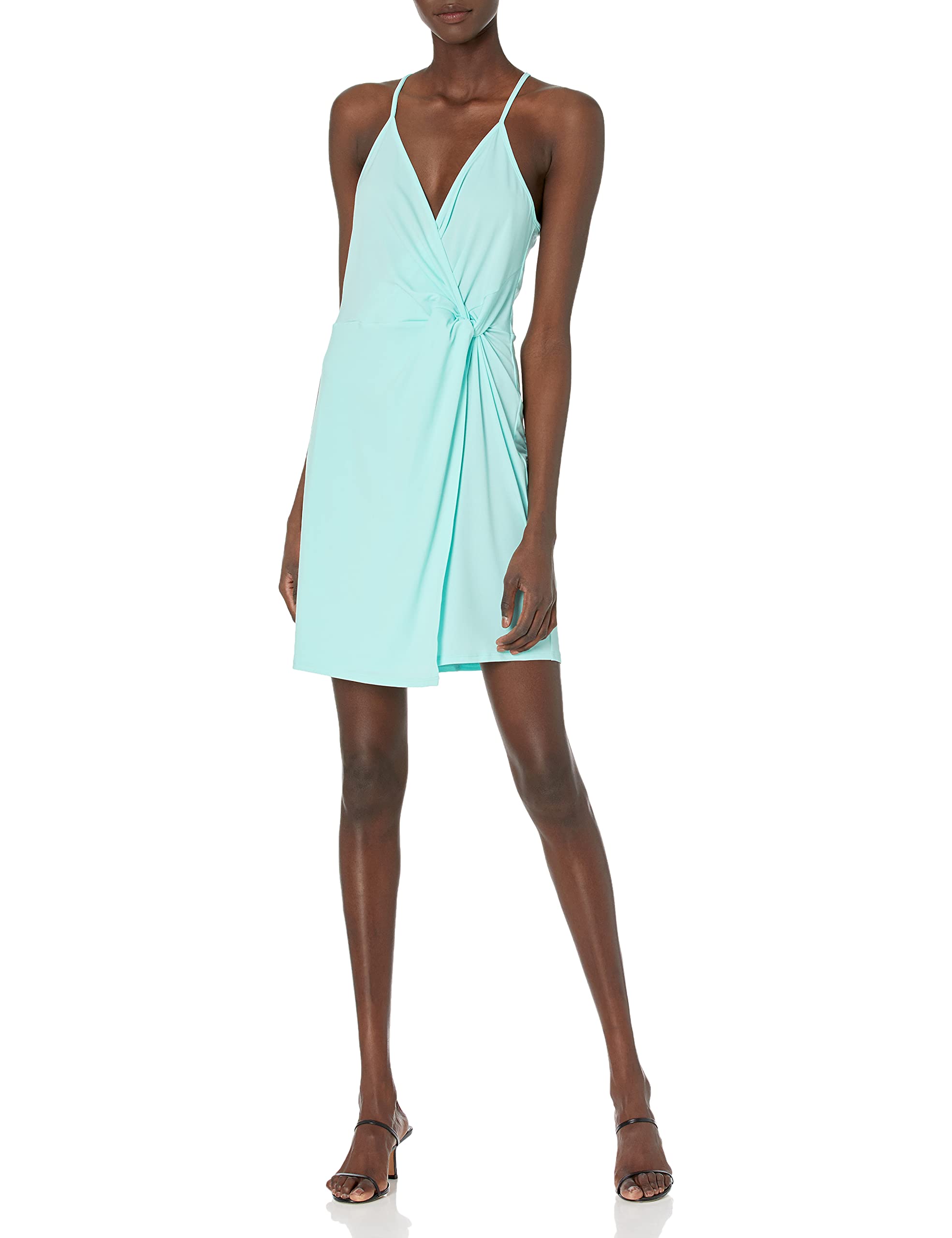 BCBGeneration Women's Wrap Knit Dress - Flattering Stretchy Midi Dress for Casual & Office Wear | Perfect for Date Nights, Work Events & Weekend Outings