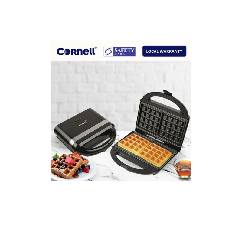 Cornell CWMS32 Belgian Waffle Maker - Stainless Steel, Non-Stick, Adjustable Temperature - Perfect for Breakfast, Brunch & Desserts