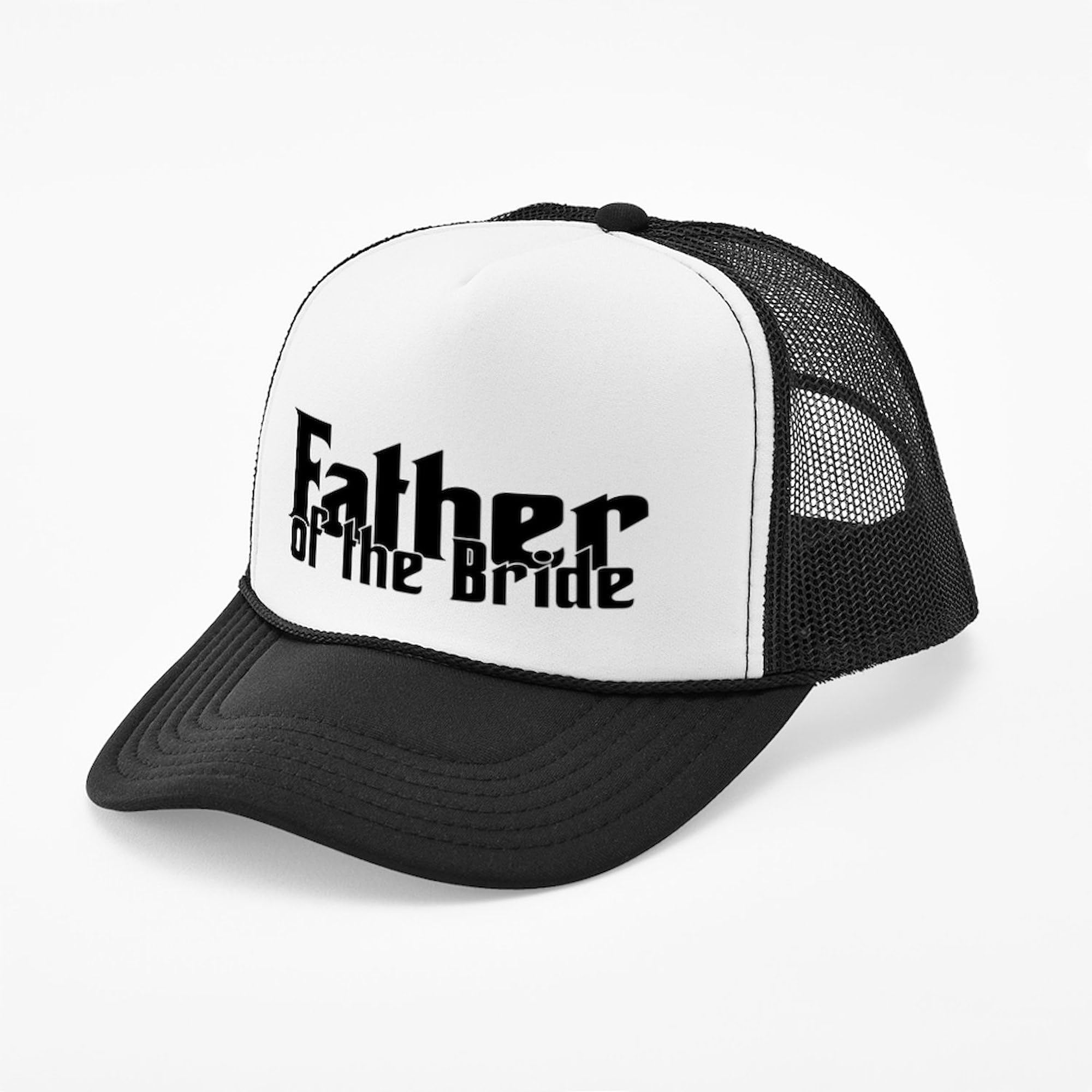 Father of The Bride Adjustable Snapback Trucker Hat - Perfect for Weddings, Parties & Casual Wear | CafePress
