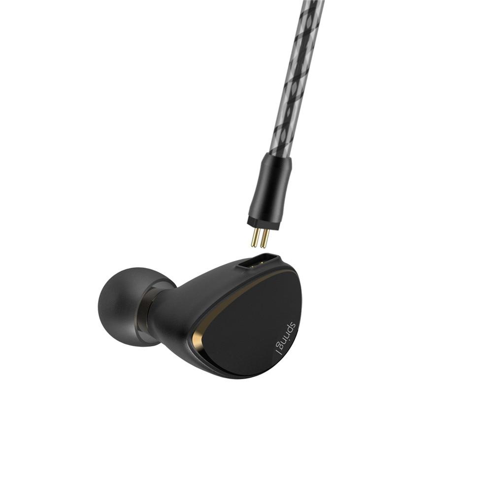 BQEYZ Spring 1 Hybrid In-Ear Monitors with Piezoelectric & Balanced Armature Drivers - HiFi Audiophile Earbuds for Music, Gaming & Studio Monitoring