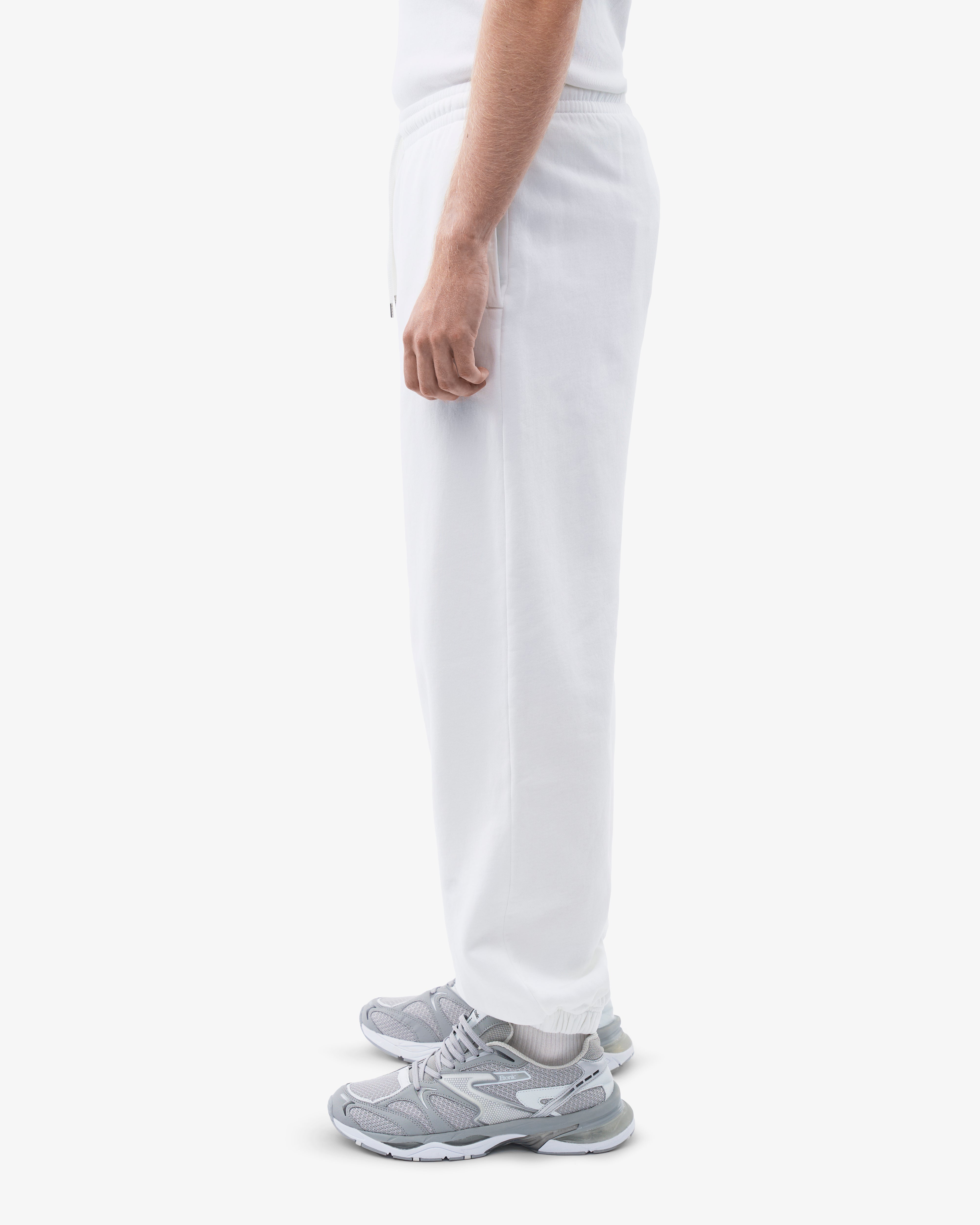 Organic Relaxed Sweatpants for Women - Soft Comfortable Lounge Pants - Optical White - Perfect for Yoga, Home Wear & Casual Outfits