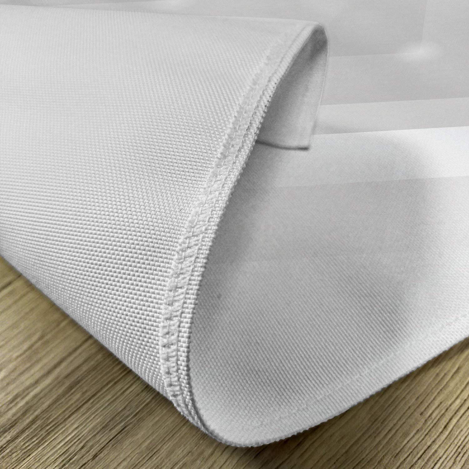 Ambesonne Grey Place Mats Set of 4 - Abstract Soft Tone Stripes Reflection Art Print Washable Fabric Placemats for Dining Table & Kitchen Decor | Perfect for Dinner Parties, Holiday Meals & Everyday Use