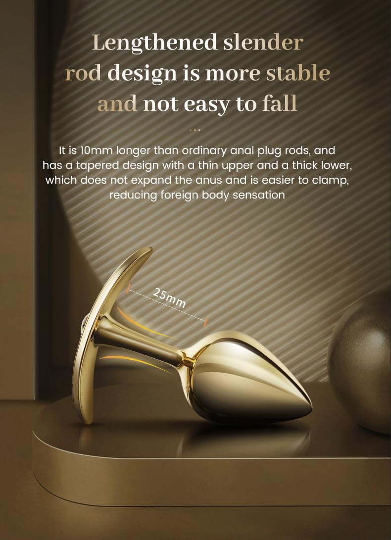 Premium Diamond Anal Plug - High-Quality BDSM Sex Toy for Couples & Women - Intense Pleasure & Comfort - Perfect for Spicing Up Your Sex Life & Role Play Scenes