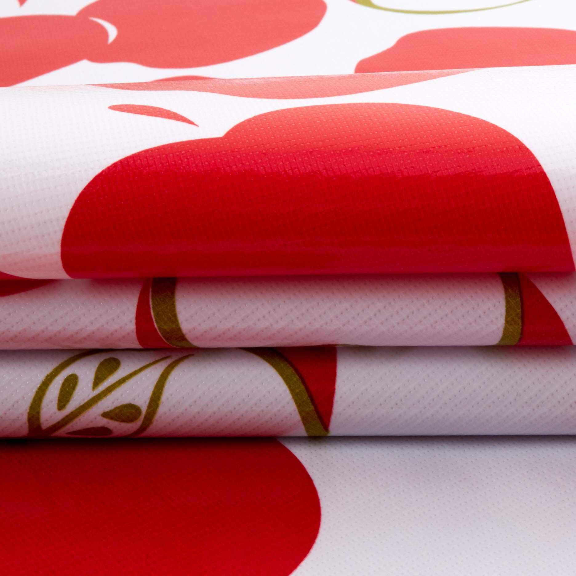 Premium Oilcloth Solvang Red Fabric by the Yard - Waterproof & Durable for Tablecloths, DIY Crafts, and Home Decor Projects