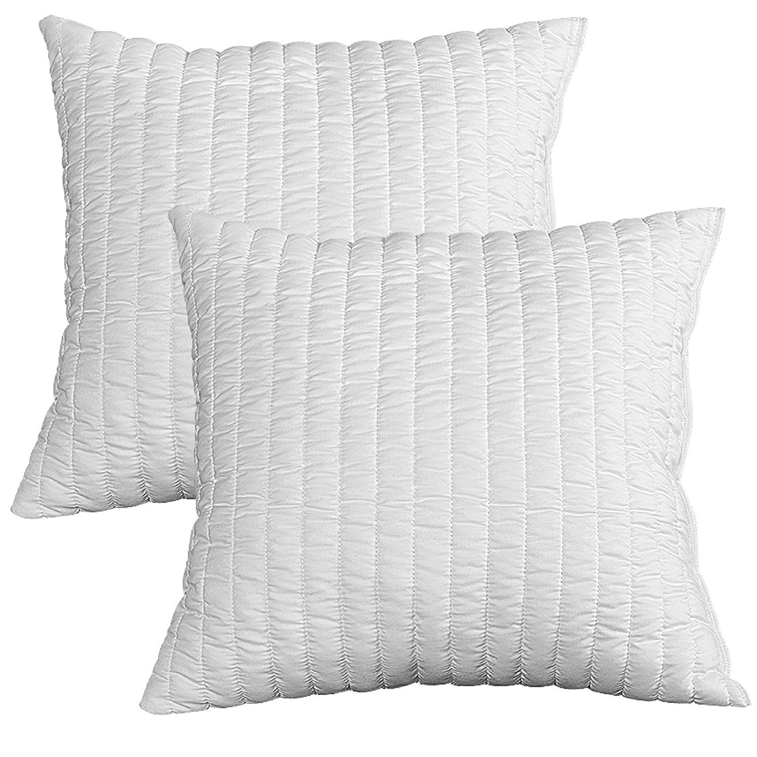 Evergreenweb - Pair of 45x45 cm Memory Foam Pillows, 12 cm Height | Breathable, Hypoallergenic & Neck Pain Relief, Fits All Mattress & Bed Types - Perfect for Side Sleepers, Back Pain Sufferers & Hot Sleepers