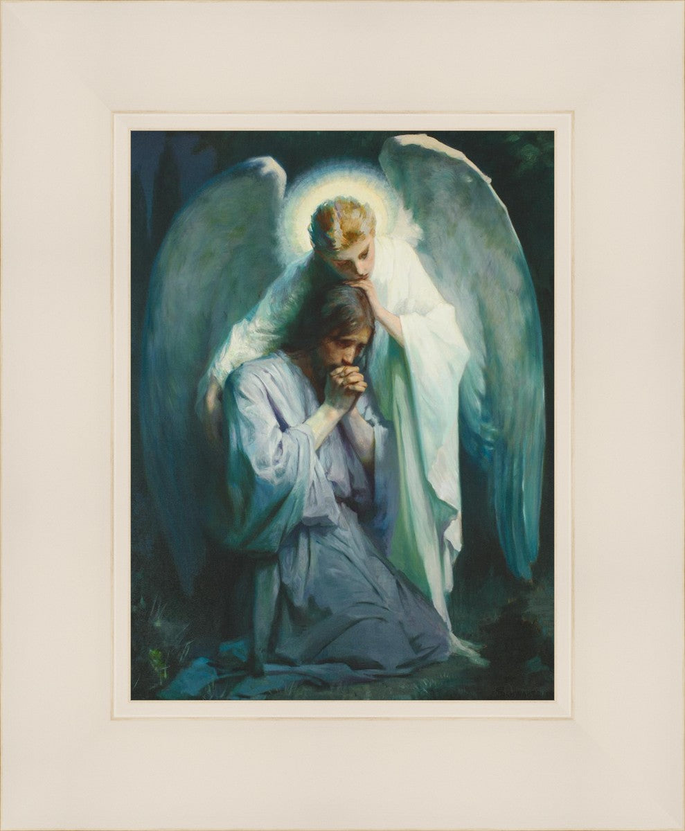 Agony in the Garden - Religious Art Painting for Home Decor & Church Wall - Biblical Scene of Jesus Praying at Gethsemane