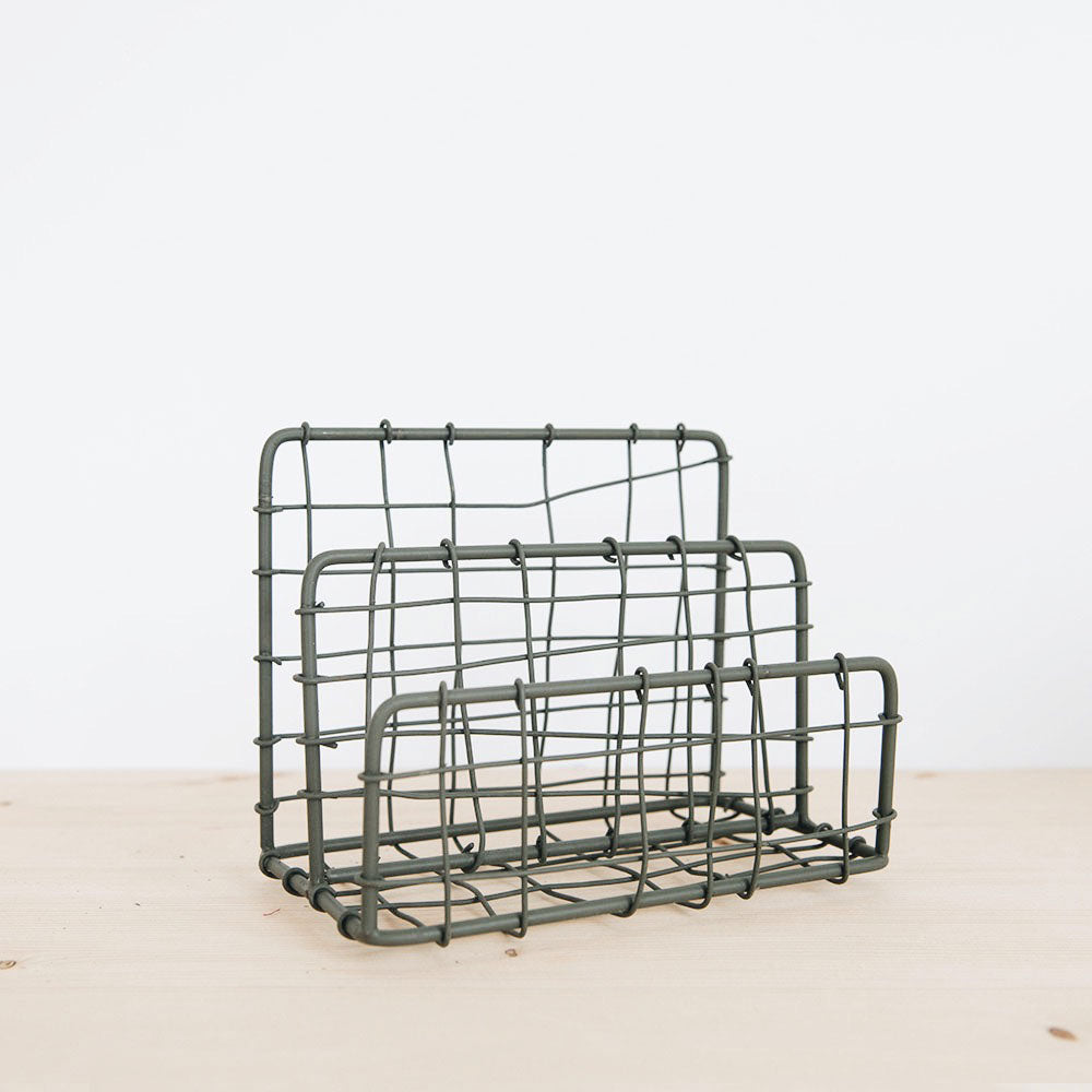 Metal Letter Holder Organizer for Mail & Documents - Perfect for Home Office, Desk, and Mailroom Organization