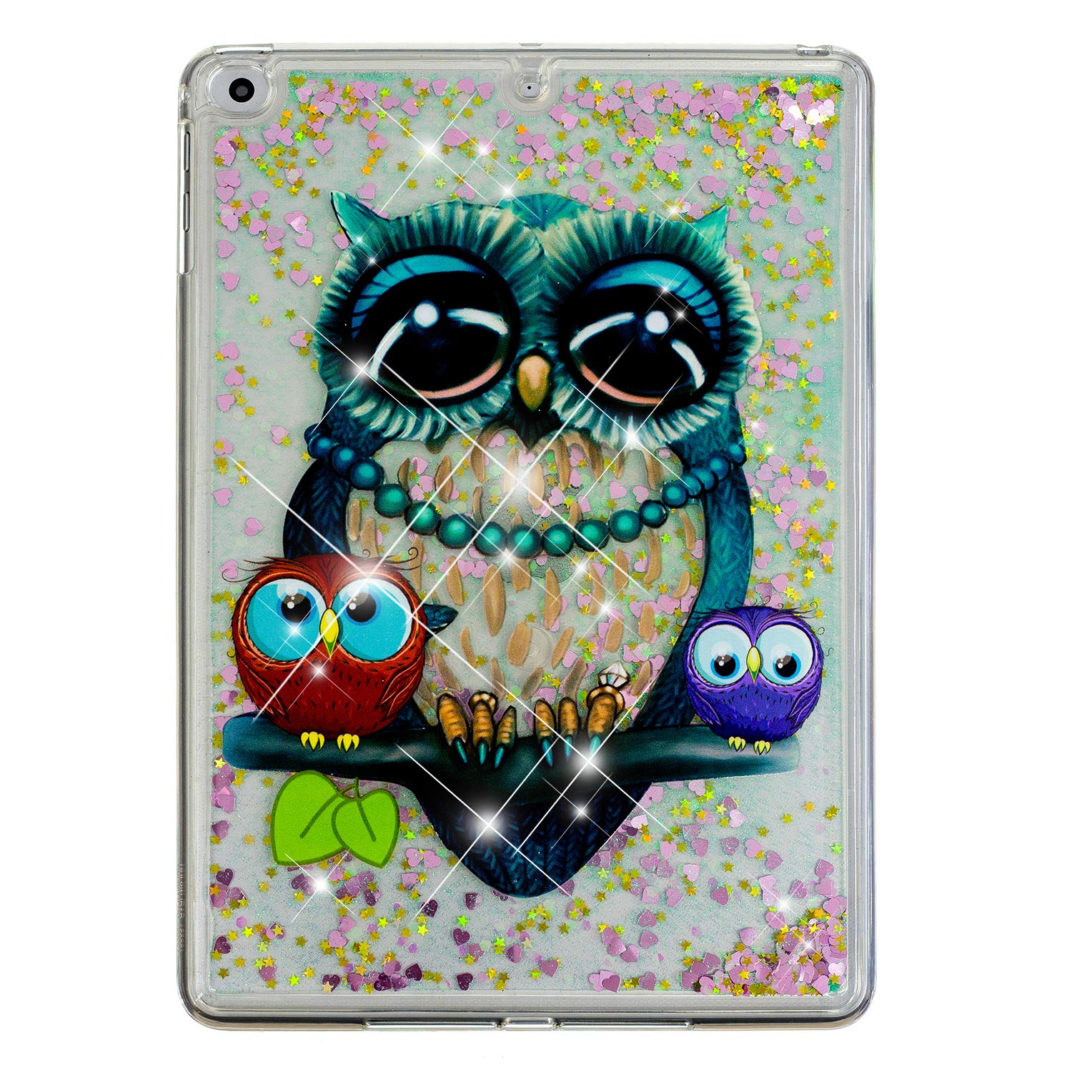 Premium Liquid Glitter TPU Case for iPad Air/Air 2 & iPad 5/6 (9.7 Inch) - Slim Sparkle Quicksand Moving Design with Anti-Scratch Protection (Compatible with Models A1822/A1823/A1893/A1954/A1474/A1475/A1476/A1566/A1567) | Perfect for School, Work & Travel Accessories