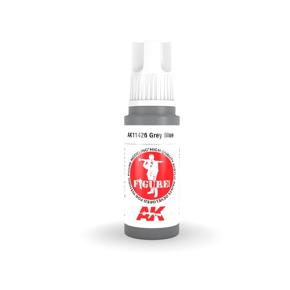 AK Interactive AK11426 Grey Blue Acrylic Paint - 17ml Bottle for Miniature & Model Painting - 3rd Generation Formula - Perfect for Warhammer, Dioramas & Scale Models