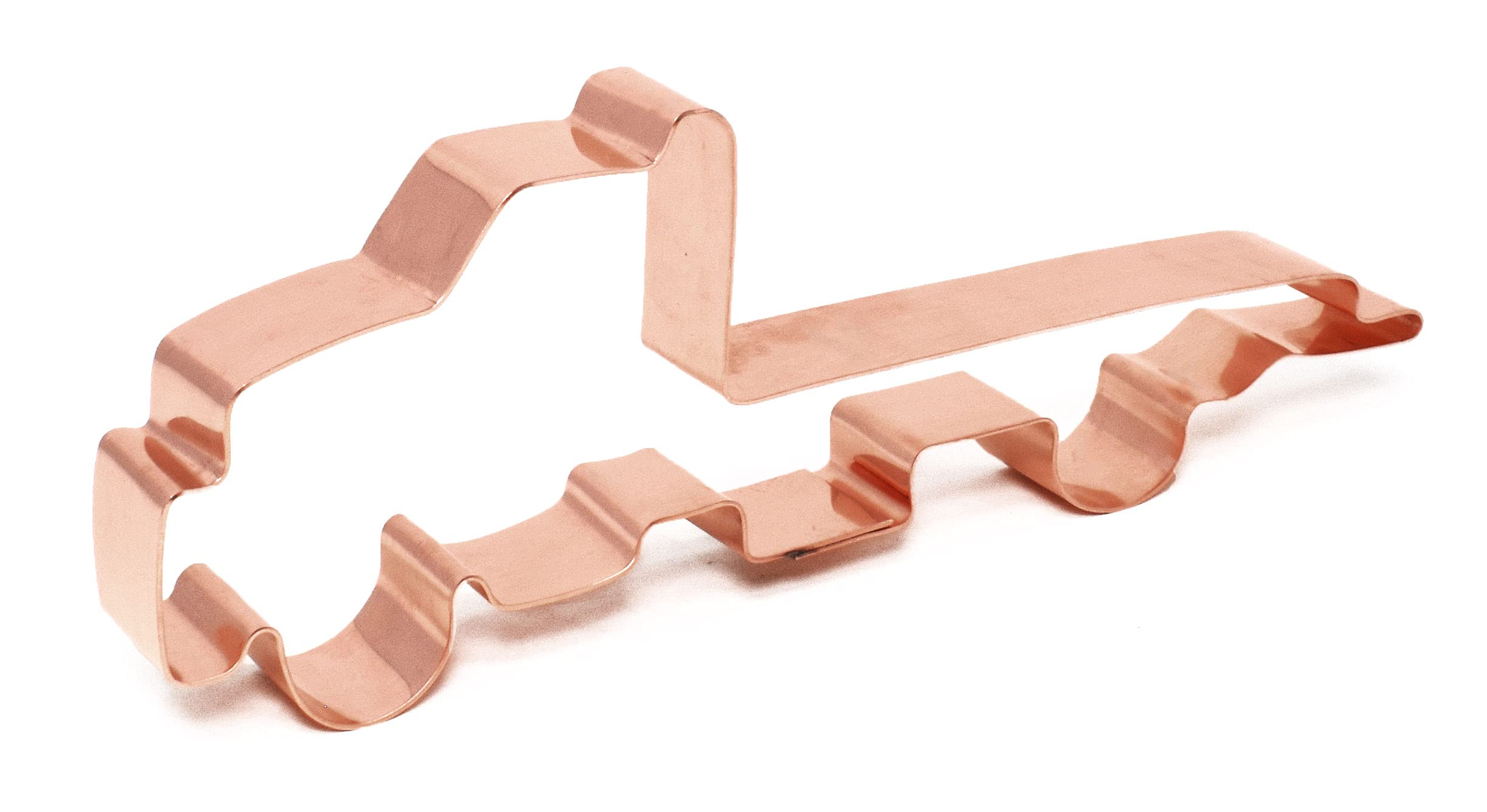 Handcrafted Copper Flatbed Tow Truck Cookie Cutter - 6.75 x 2.25 Inches | Perfect for Baking, DIY Cookies, and Truck-Themed Parties