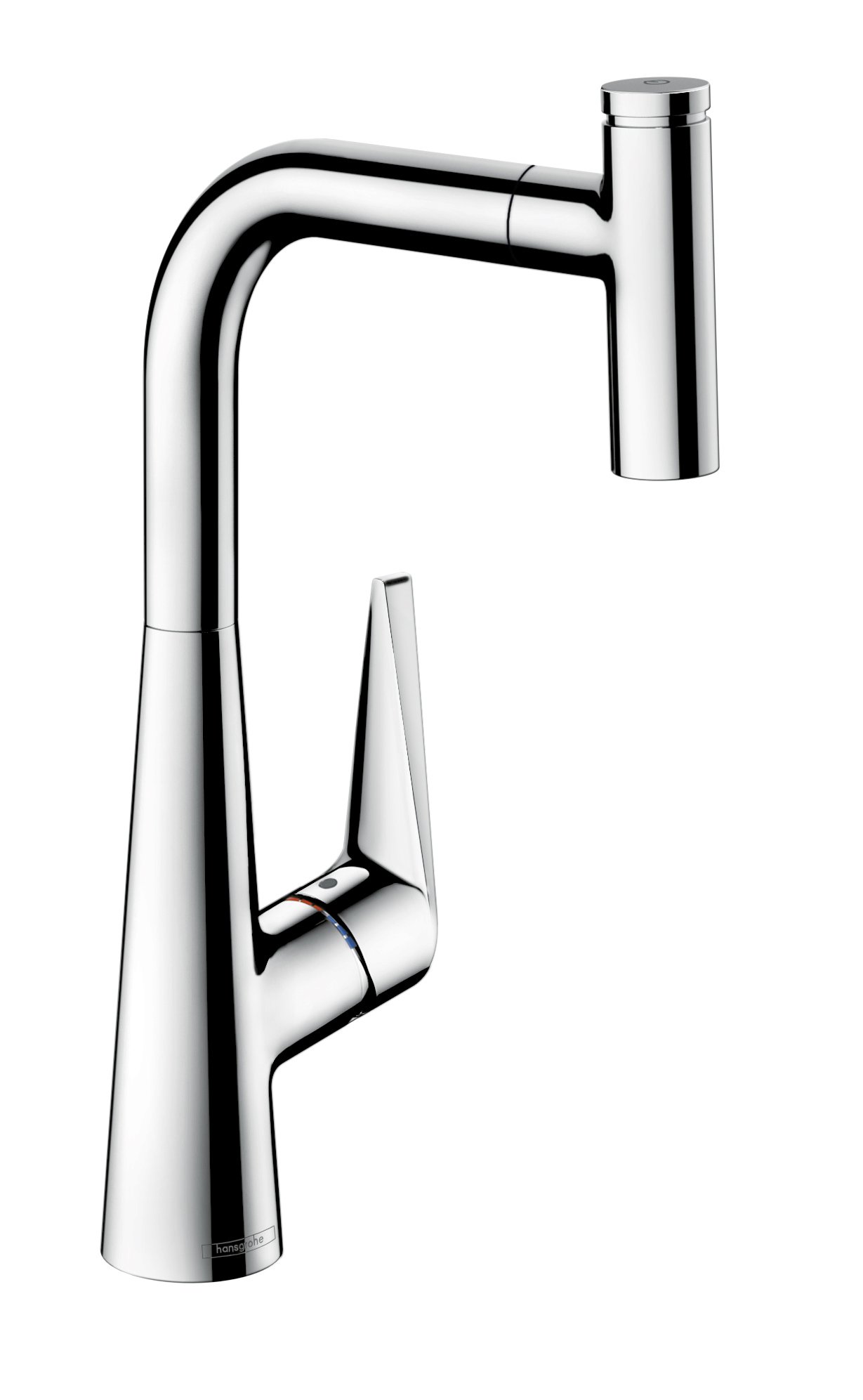 hansgrohe Talis Select S Chrome Bar Kitchen Faucet with Pull Out Sprayer, Magnetic Docking Spray Head, Chrome 72822001 - Ideal for Modern Kitchen Sinks