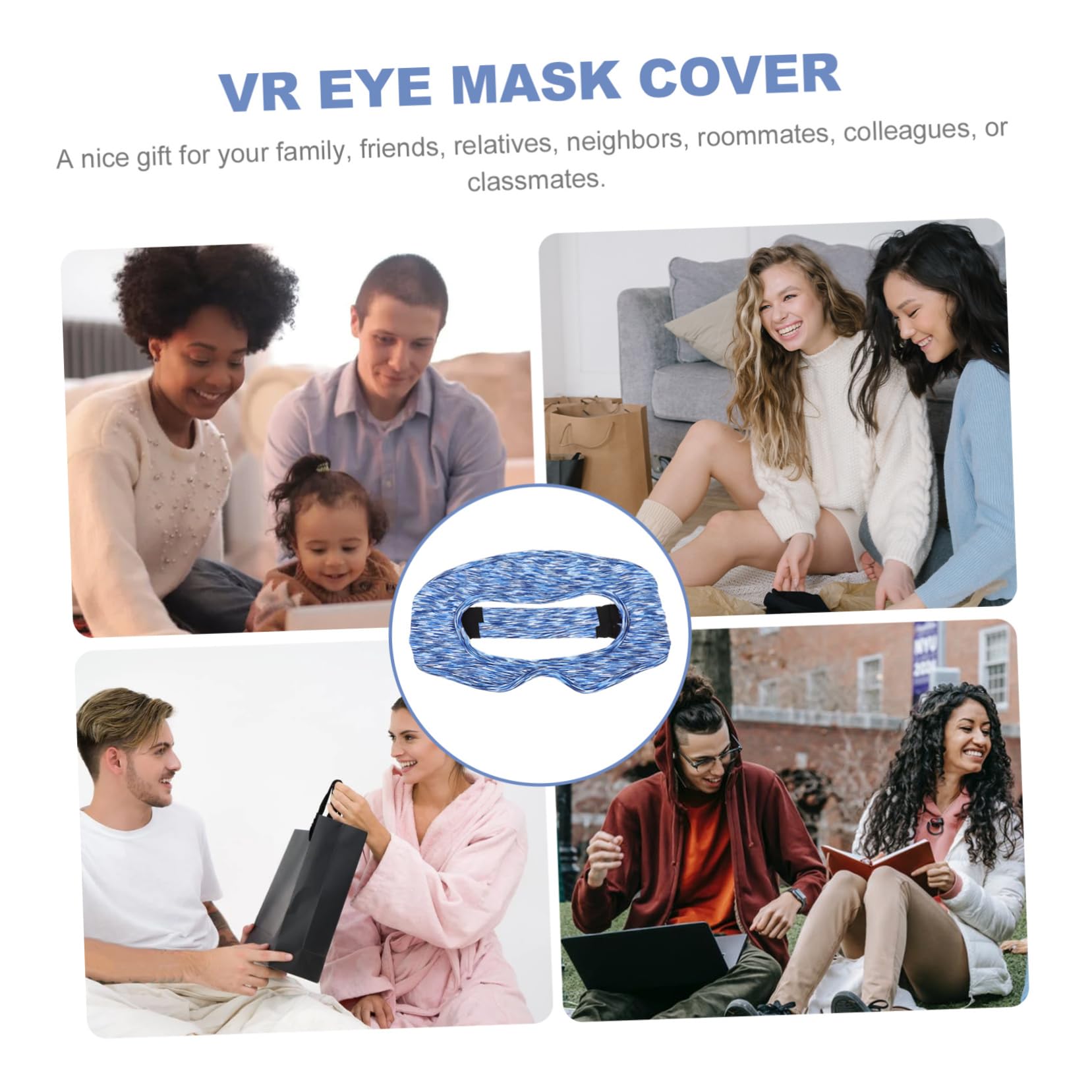 HEMOTON VR Eye Mask for Virtual Reality - Breathable & Fast Drying for Gaming with Family & Friends - Perfect for VR Gaming, Movie Watching & Virtual Travel