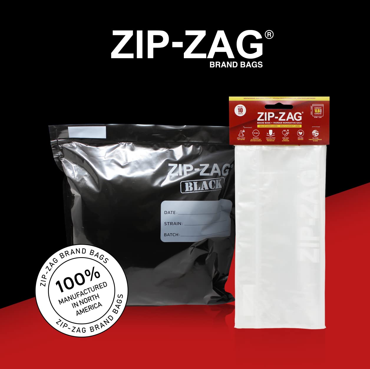 100 Pack 1 LB Zip Lock Bags (16.93