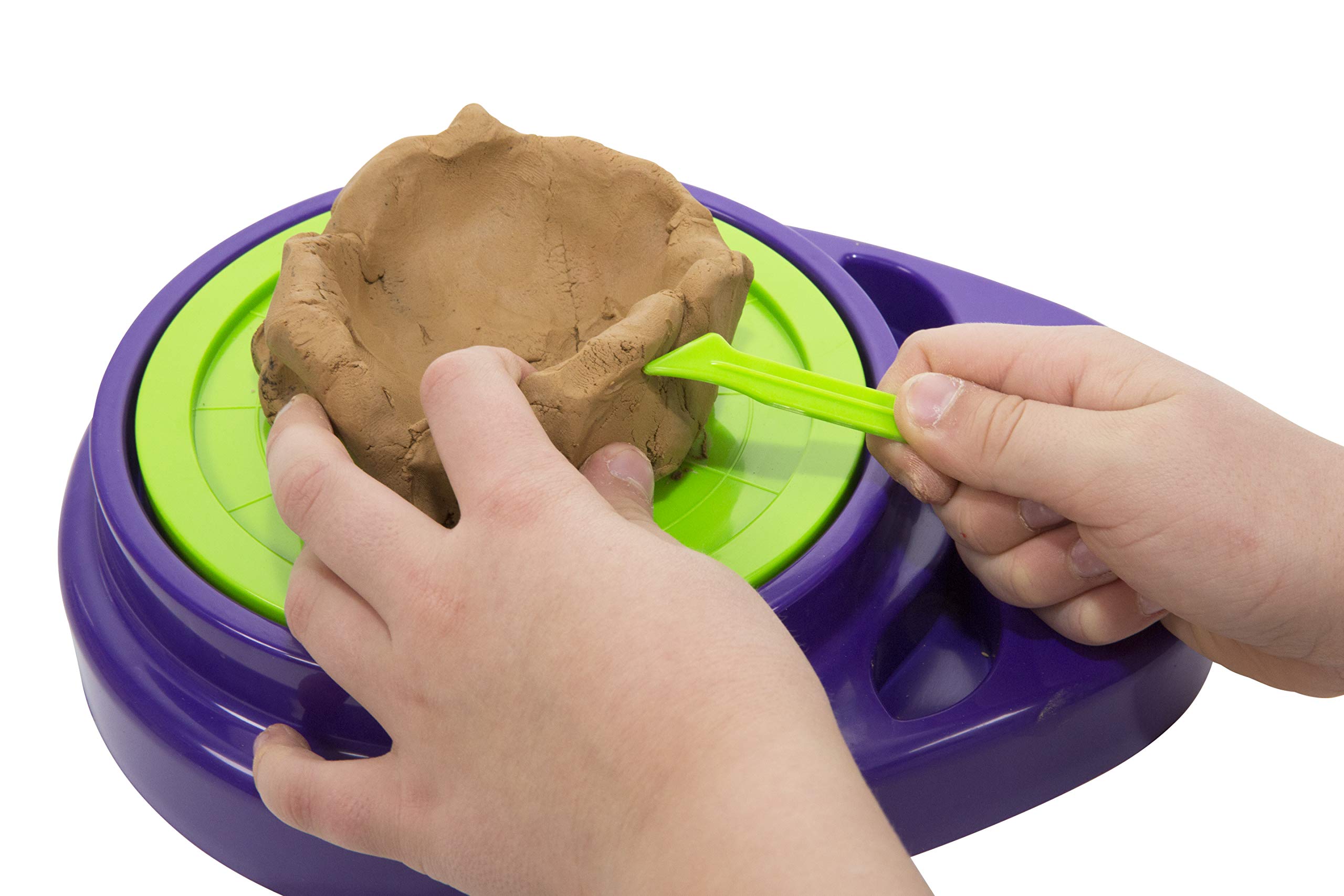 Creative Toys Tip Top Pottery Kit - DIY Pottery Wheel for Kids & Adults - Perfect for Arts & Crafts, Birthday Gifts & Family Bonding Activities