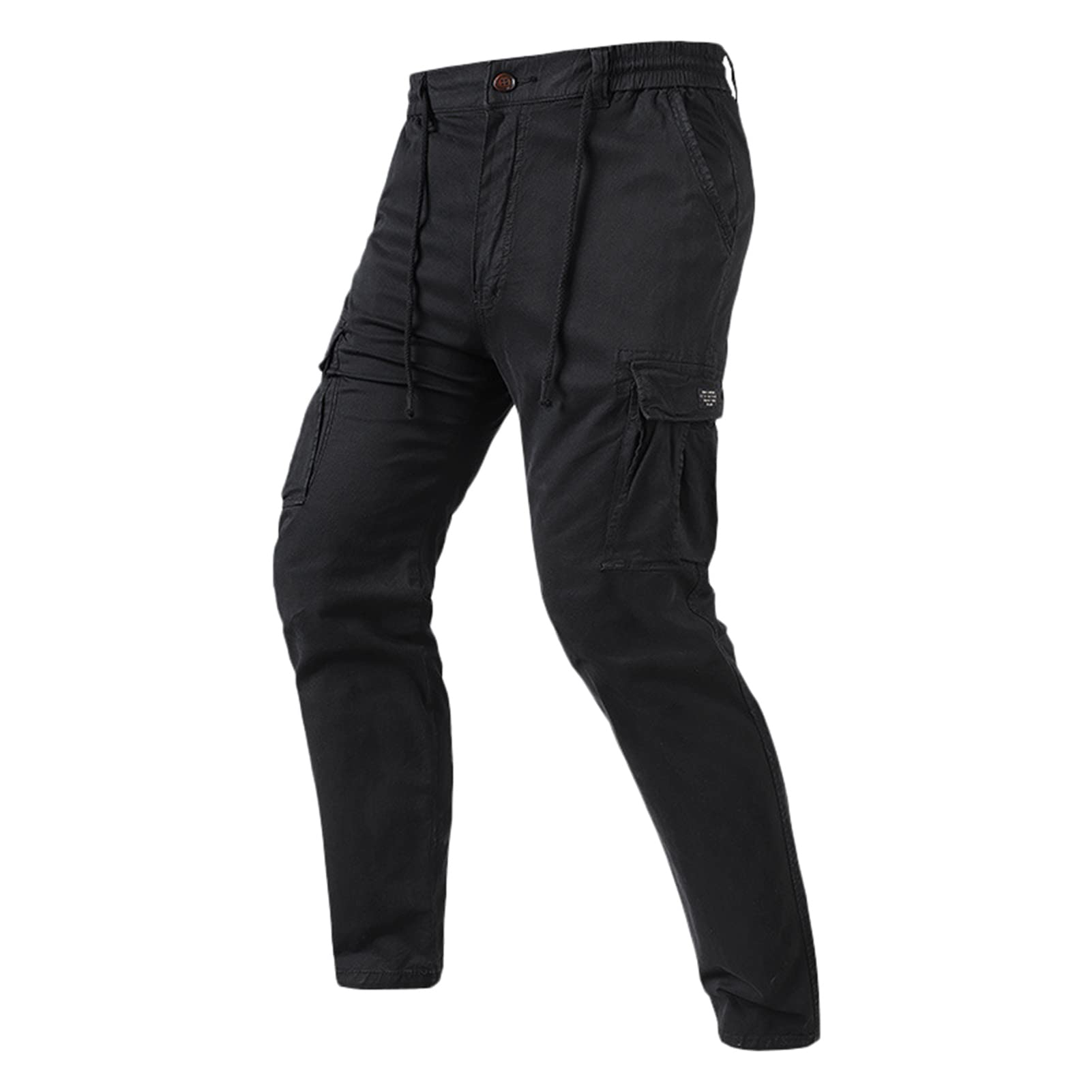 Lightweight Men's Work Cargo Pants - Durable Outdoor Hiking Trousers with Multiple Pockets | Perfect for Construction, Camping & Everyday Wear