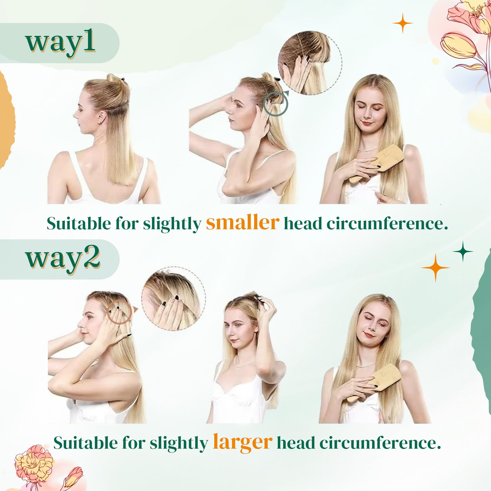 EasyOut Human Hair Fish Line Extensions 18