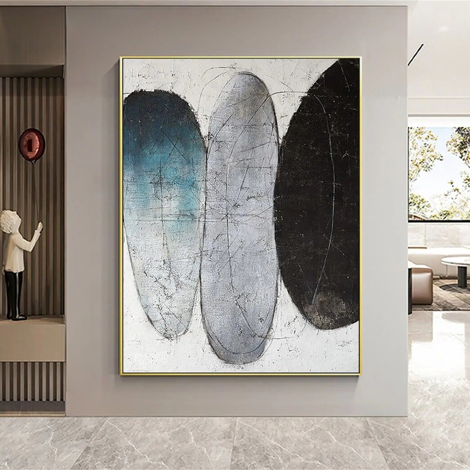 Abstract Painting #AB 144 - Modern Wall Art for Home & Office Decor | Perfect for Living Room, Bedroom & Workspace