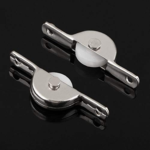 10Pcs Nylon Sliding Roller Wheels for Windows, Doors, Cupboards & Drawers - Smooth Gliding Replacement Pulleys for Furniture and Storage Bins (Home & Office Use)