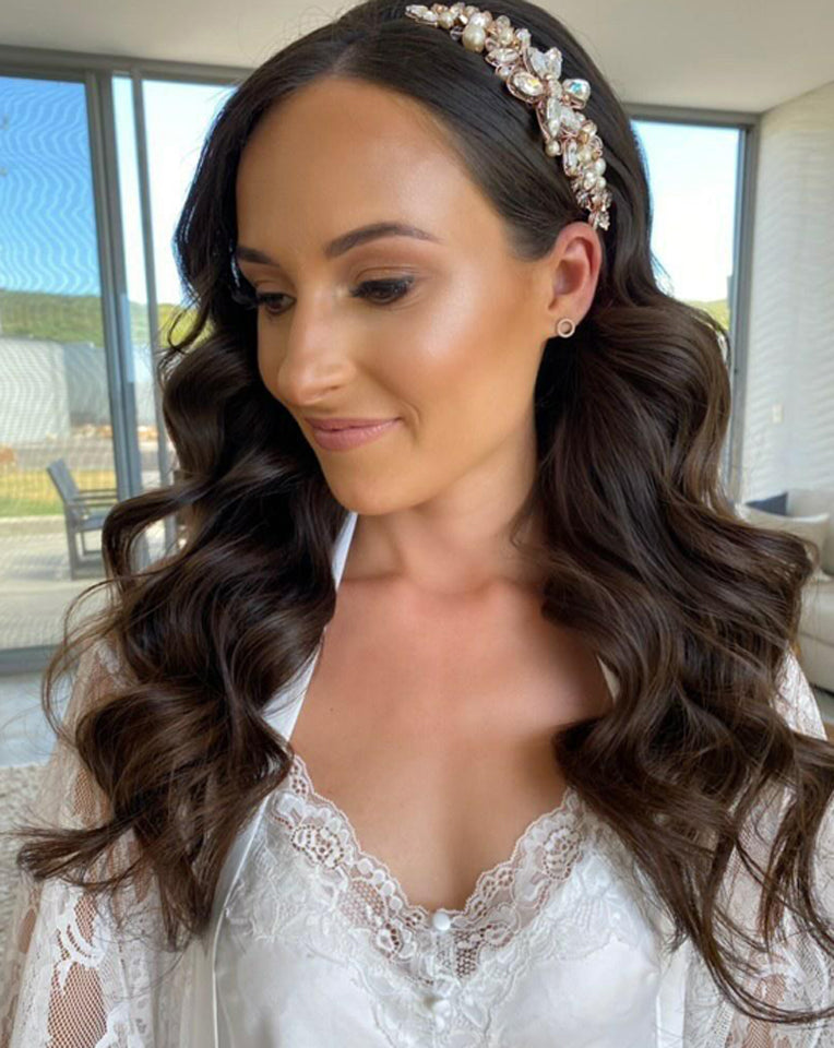 Elegant Bridal Hair Comb with Glamorous Large Crystals - Side Wedding Headpiece by Kezani | Perfect for Brides, Prom, and Formal Events