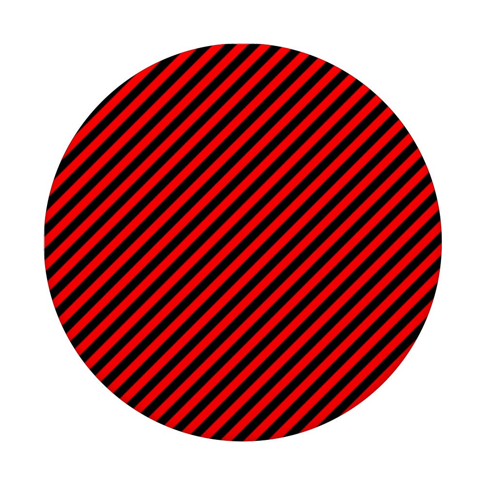 Black and Red Striped PopSockets Swappable PopGrip - Perfect Gift for Phone Lovers - Ideal for Everyday Use, Travel, and Selfies