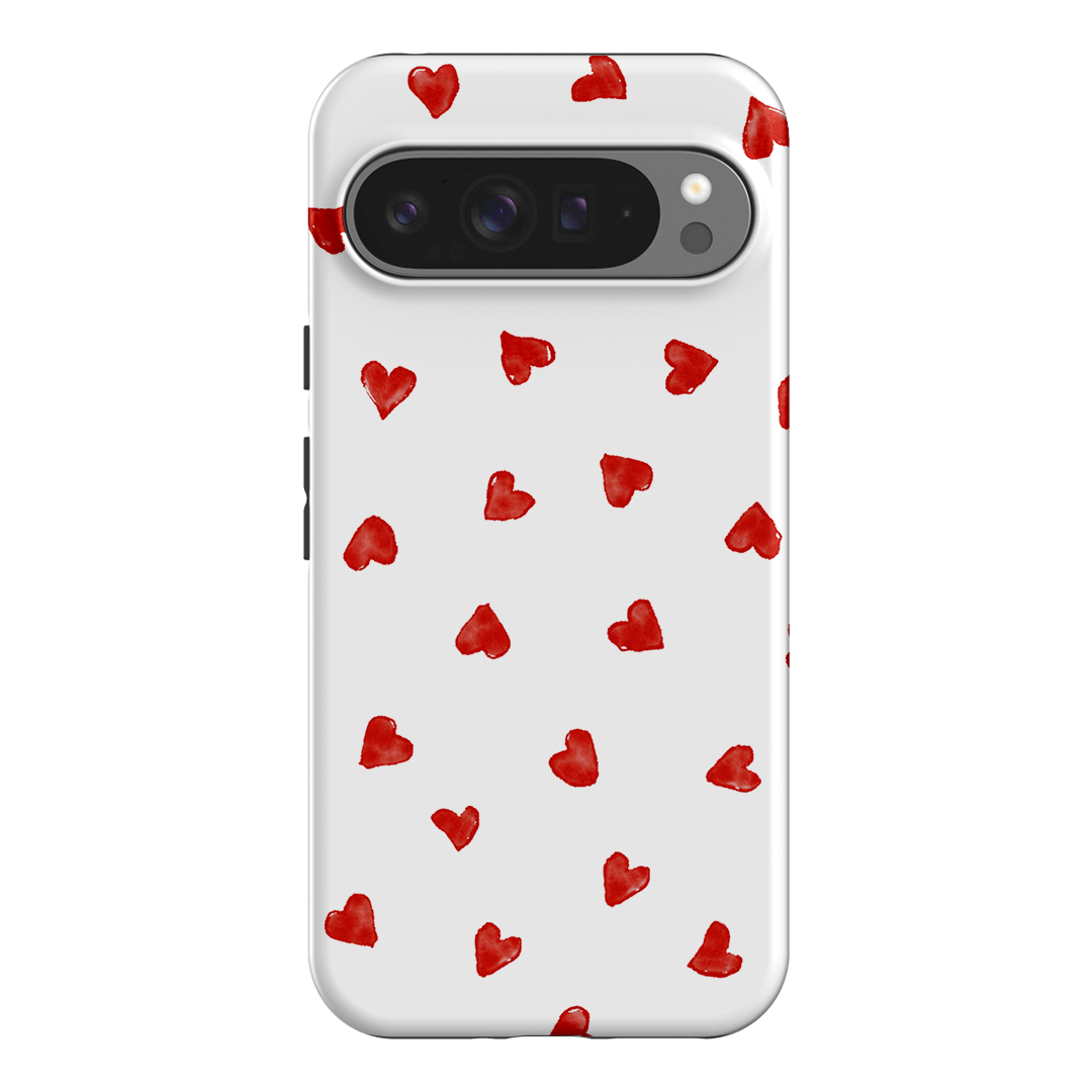 Cute Love Hearts Phone Case for iPhone 15/14/13/12 Pro Max - Romantic Heart Pattern Soft TPU Protective Cover - Perfect Gift for Valentine's Day, Anniversary & Couples (Pink) | Use for Everyday Protection & Stylish Accessory