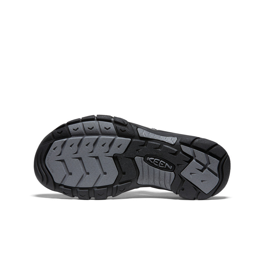 Men's Newport H2 Sandal - Comfortable Water Shoes for Hiking, Beach & Outdoor Activities | Black/Steel Grey | Perfect for Walking, Swimming & Travel