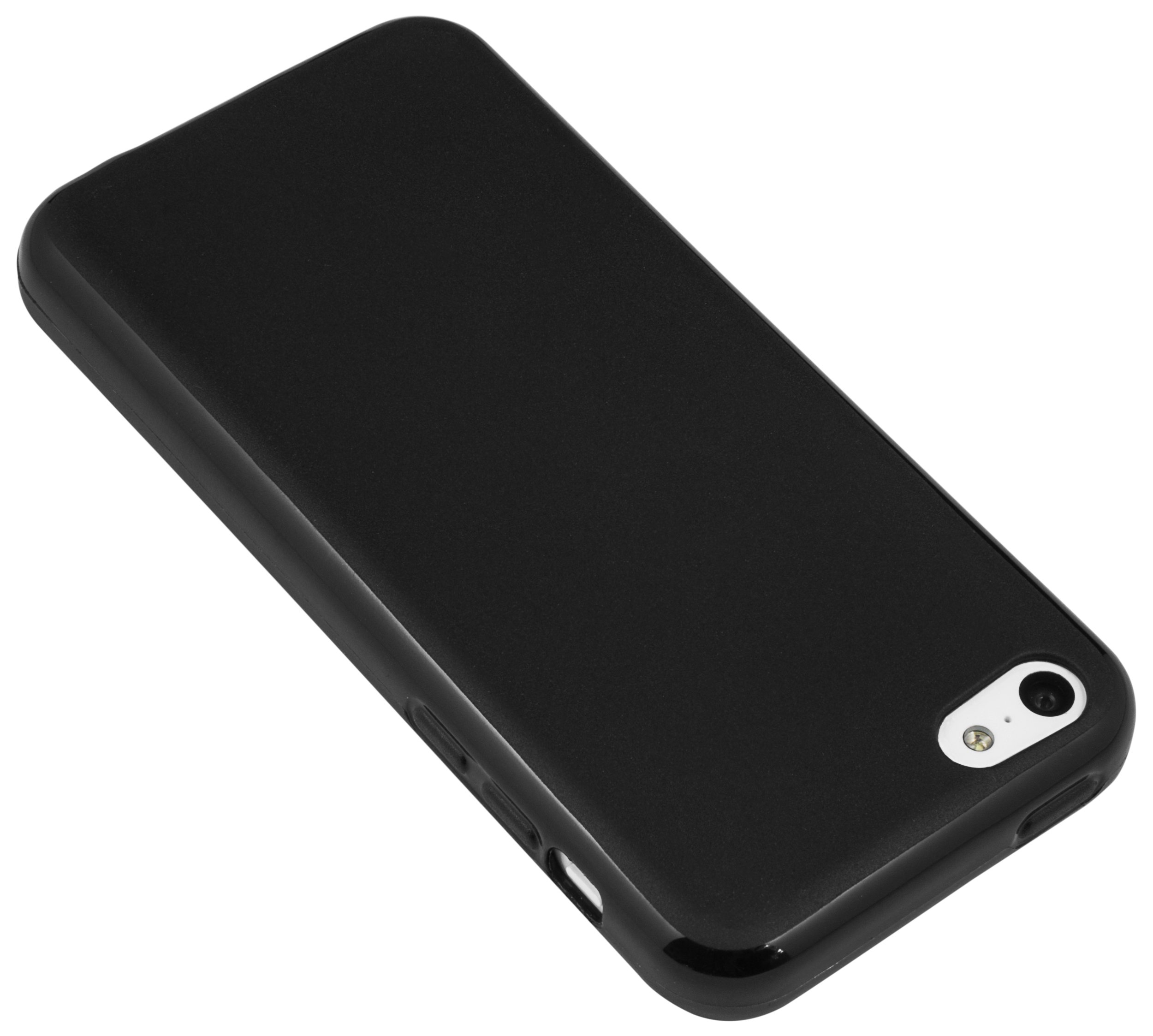 Mumbi Shockproof Matte Black Protective Case for iPhone 5 - Slim Fit, Anti-Scratch Cover with Raised Edges | Perfect for Everyday Use, Travel & Outdoor Activities