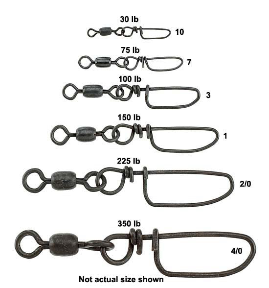 Sampo Coastlock Snap Swivels - Premium Fishing Swivels for Saltwater & Freshwater - Strong & Corrosion-Resistant - Ideal for Anglers, Boat Fishing & Offshore Adventures