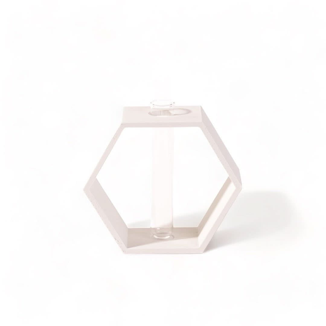 3D Printed Hexagon Plant Propagation Stand for Succulents & Herbs - Indoor Gardening Decor & DIY Home Planting Accessory