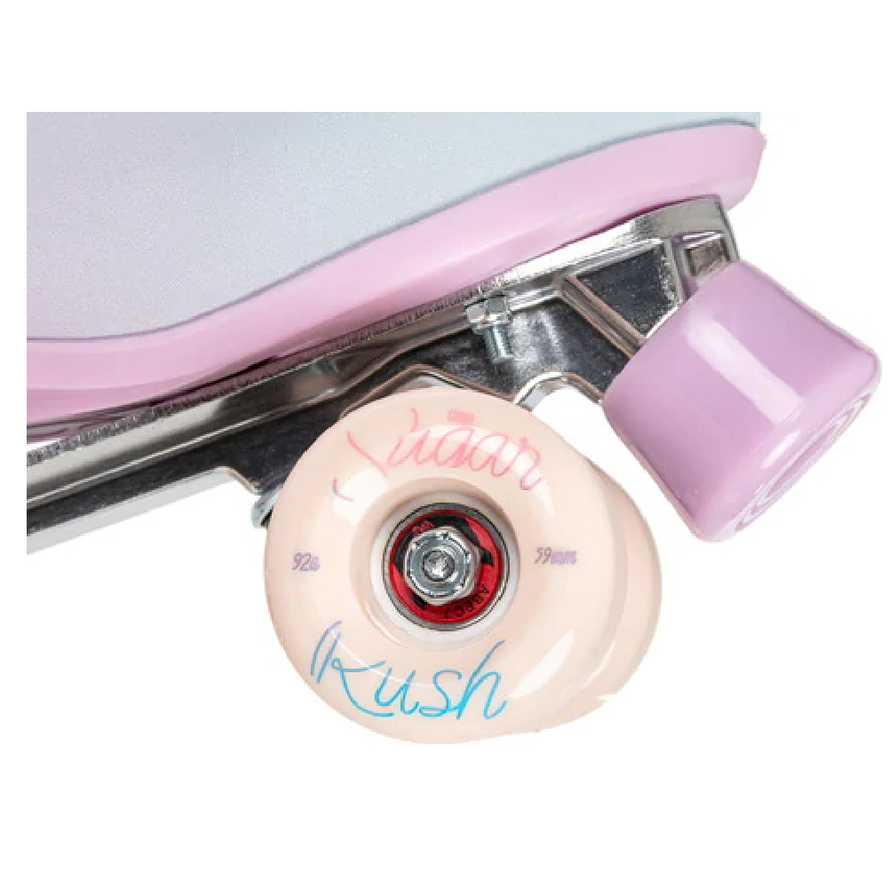 Chaya Melrose Deluxe Roller Skates - Pastel Pink & Blue Quad Skates for Women, Outdoor & Indoor Use - Perfect for Rink Skating, Fitness & Casual Rollerblading