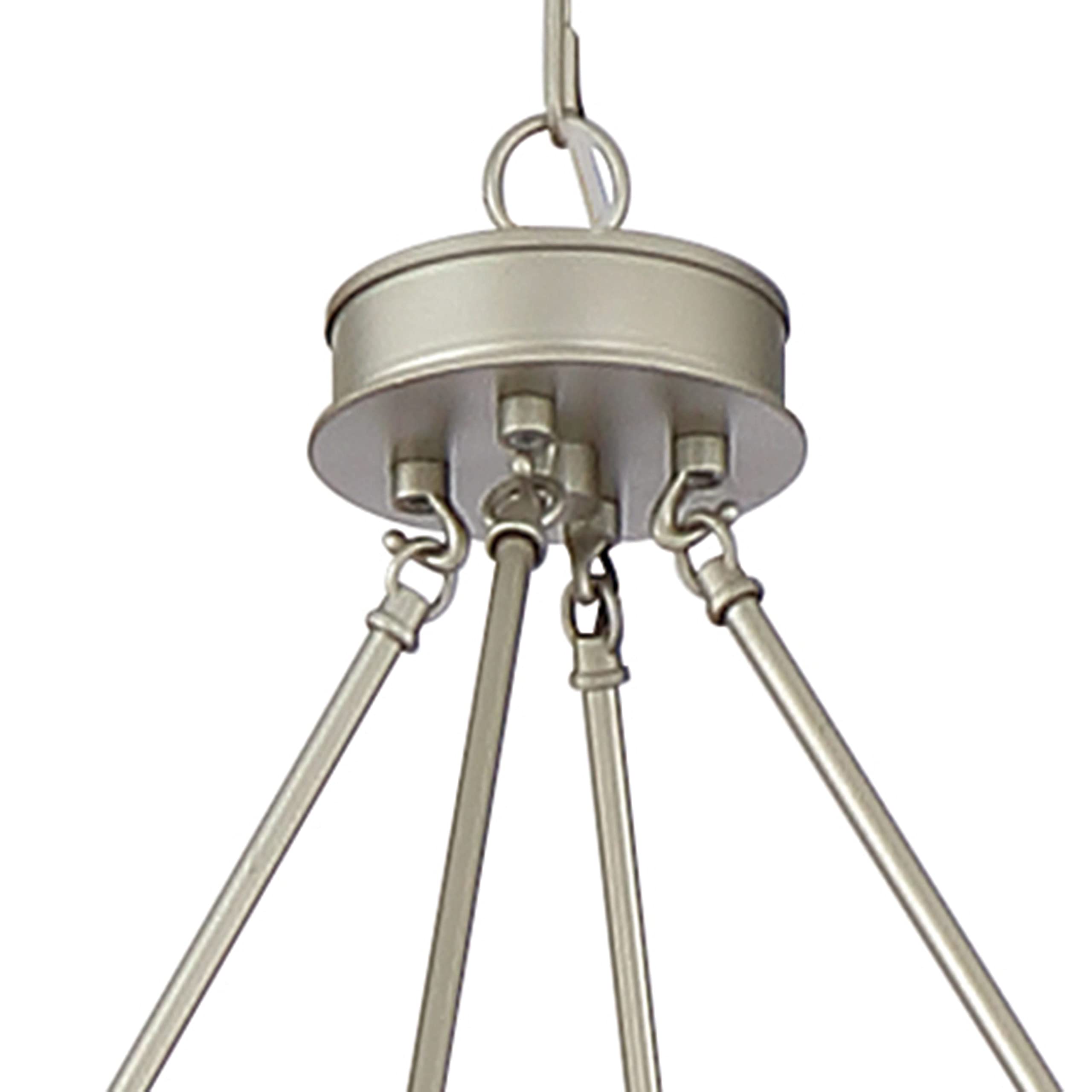 Vanity Art 12-Light Farmhouse Wagon Wheel Chandelier - Antique Silver Ceiling Light Fixture for Dining Room, Kitchen & Living Room | Rustic Home Decor, Country House Lighting