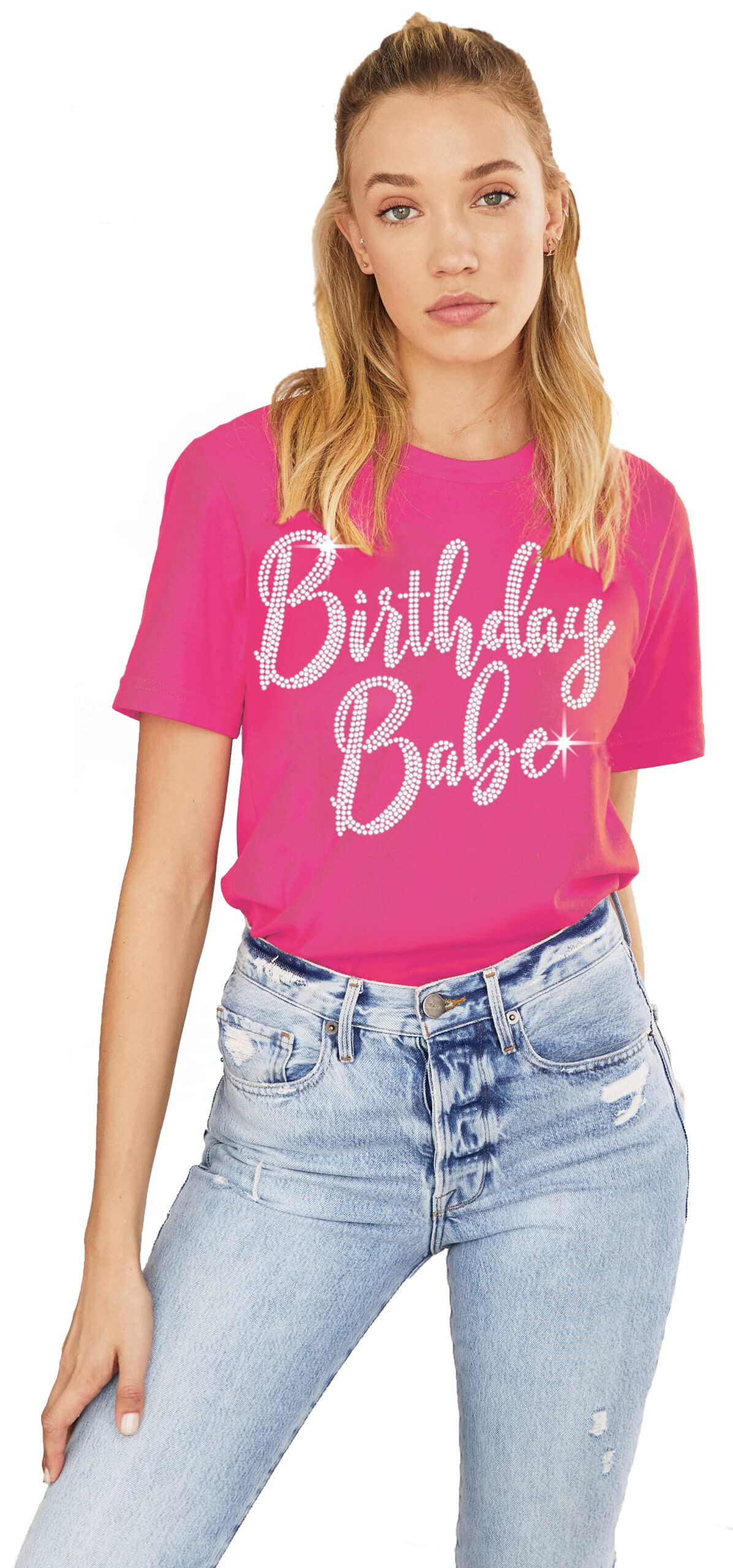 Women's Pink Birthday Shirts - Magenta Birthday Tee for Women - Hot Pink Party T-Shirt - Perfect for Birthday Parties, Girls Night Out & Special Celebrations