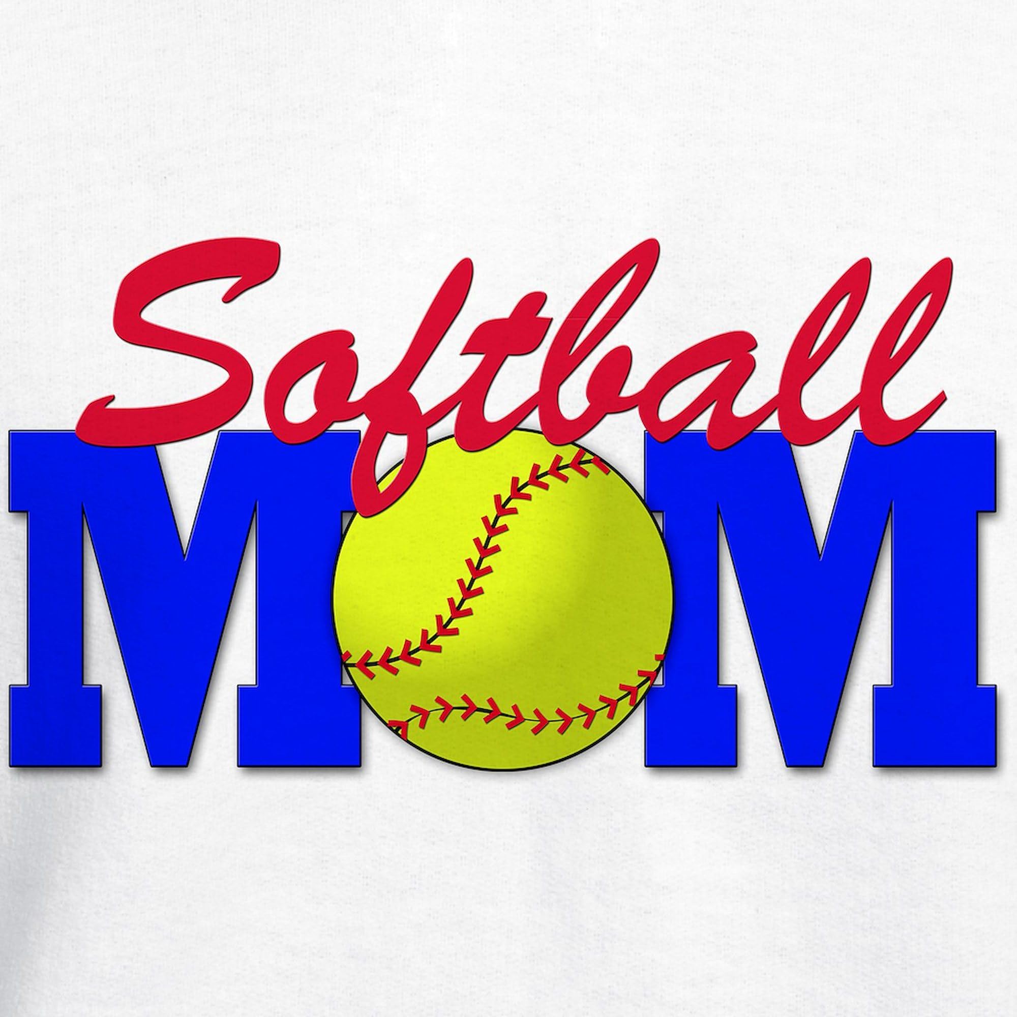 Softball Mom Hooded Sweatshirt - Lightweight Regular Fit Pullover for Women & Men - Perfect for Baseball Games, Team Spirit & Casual Wear