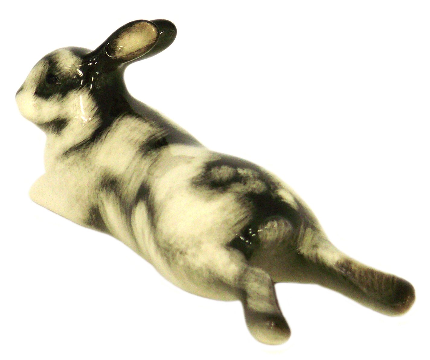 Easter Bunny Rabbit Lazy-Bones Lomonosov Porcelain Collectible Figurine - Handcrafted Easter Decor, Holiday Gift & Home Decoration for Spring Celebrations