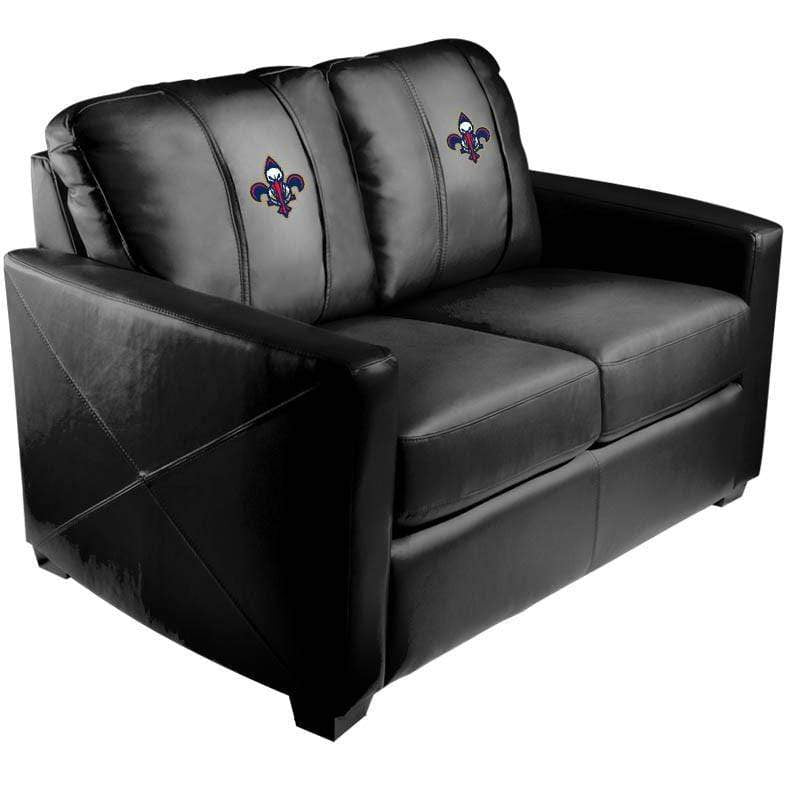NBA Team Logo Stationary Loveseat - Comfortable Two-Seater Sofa for Living Room, Game Room & Man Cave Decor