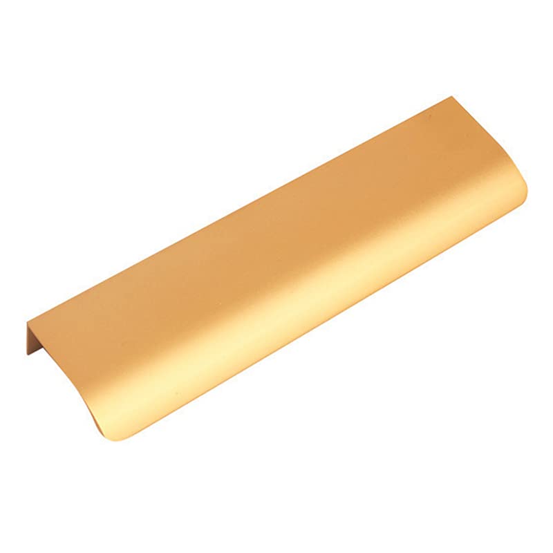 Black & Gold Edge-Sealing Drawer Handles for Wardrobe, Shoe Cabinet & Wine Cabinet - 64mm Simple Pull Handles (Set of 2) - Perfect for Bedroom Furniture, Kitchen Cabinets & Home Organization Storage Solutions