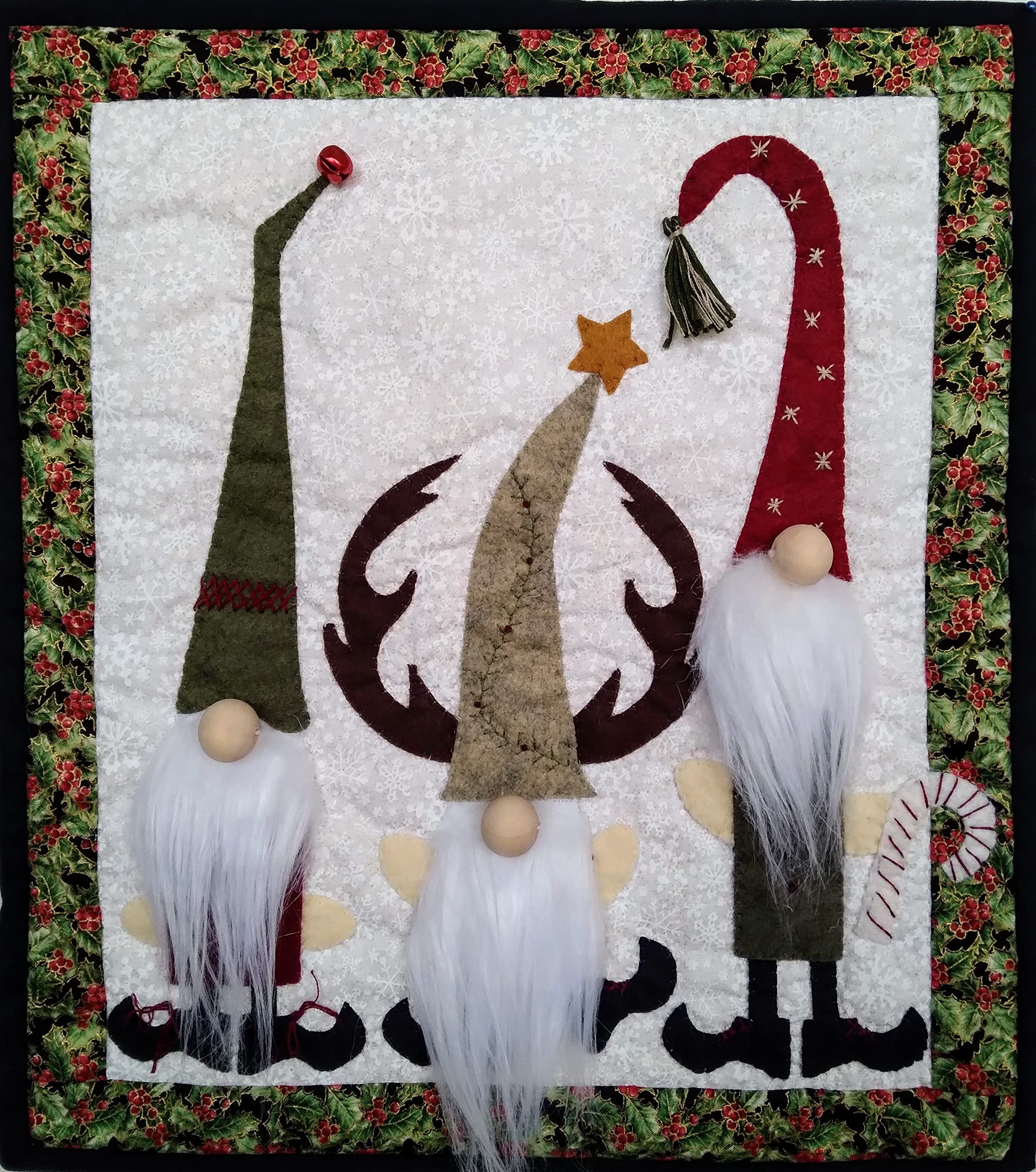 Rachel's of Greenfield Gnomes Wall Quilt Kit - 13