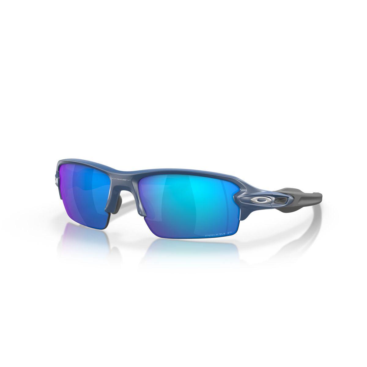 Oakley Flak 2.0 Sunglasses - Matte Poseidon Frame with Prizm Sapphire Polarized Lenses (Low Bridge Fit) for Running, Cycling & Outdoor Sports - Model 0OO9271 927154