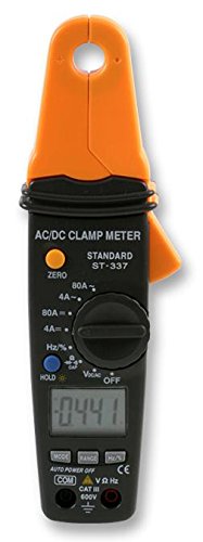Tenma Ten01056 Digital Clamp Meter - 600A AC/DC Current Tester with 1mA Resolution, True RMS, Auto-Ranging - Perfect for Electricians, HVAC Technicians & DIY Home Electrical Projects