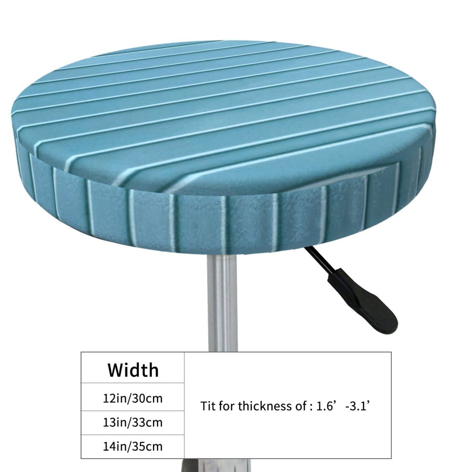 Personalized Round Bar Stool Cushion Cover - Custom Name & Photo Text, Washable Chair Pad Case (12/13/14 Inch) - Perfect for Kitchen Counter, Bar, Restaurant & Home Decor