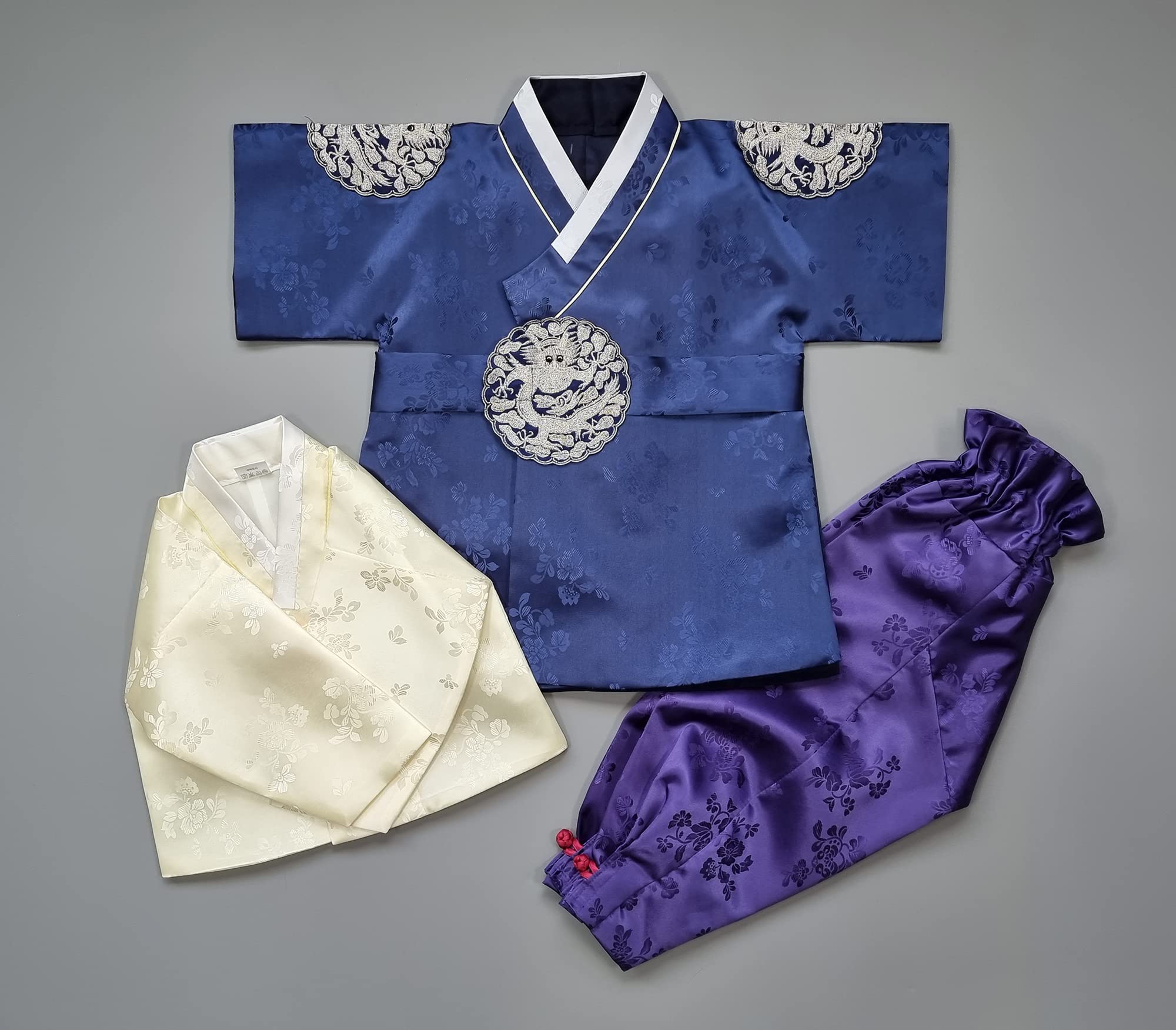 Traditional Korean Hanbok for Boys - Baby 100 Days & First Birthday Dol Party Outfit (Ages 1-15) - Prince Design GOBO01 - Perfect for Cultural Celebrations, Photo Shoots, and Special Occasions