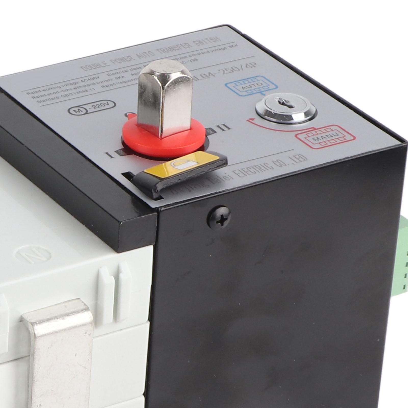 250A Automatic Transfer Switch AC400V 2 in 1 Out - Isolated Power Transfer Switch for Generator Backup | Home & Commercial Power Supply Solution