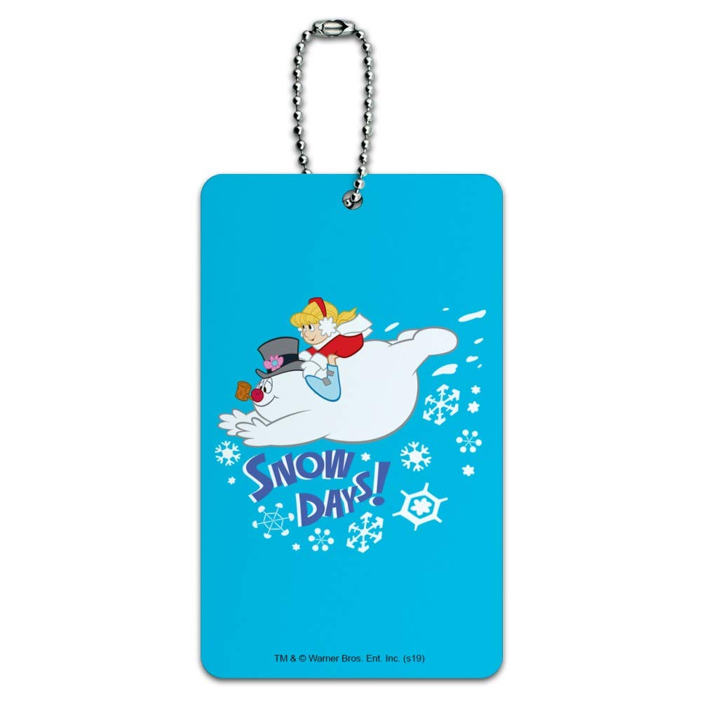 Frosty The Snowman Snow Days Luggage Tag - Durable Suitcase ID Card for Carry-On Bags - Perfect for Travel, Vacation & Holiday Gift
