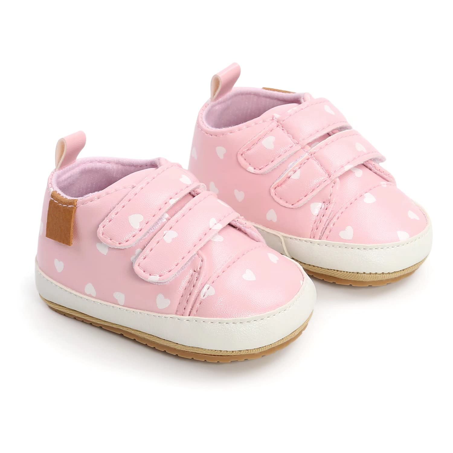 Non-Slip Rubber Sole High-Top PU Leather Sneakers - First Walking Shoes for Baby Boys & Girls (Infant, Toddler, Newborn) - Perfect for Indoor Play, Outdoor Adventures & Special Occasions