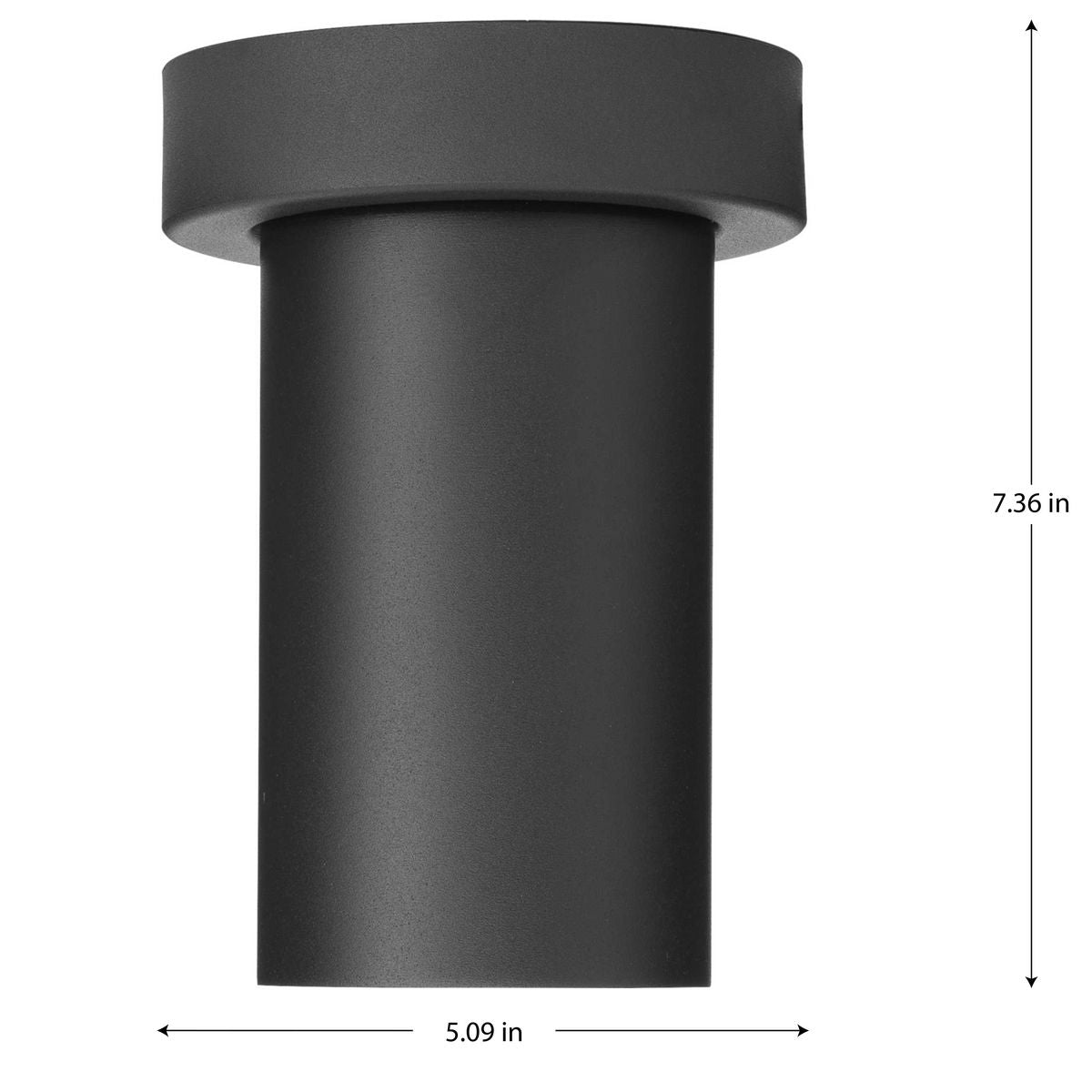 3-Inch Black Adjustable Ceiling Mount Cylinder Light Fixture - Perfect for Bedroom, Living Room, and Hallway Lighting