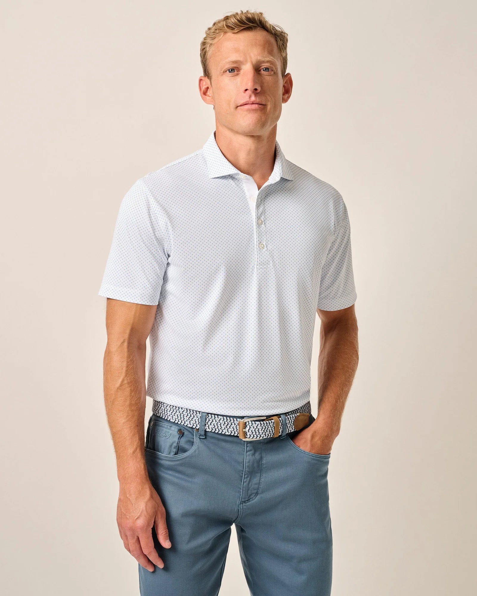 Johnnie O Cason Prep Formance Polo Shirt for Men - Classic Golf & Casual Wear - Breathable Performance Fabric - Perfect for Golf, Tennis & Everyday Style (Majorca Collection)